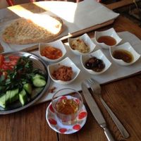 Vegan breakfast platter...delicious! : )  at Datli Maya in Istanbul