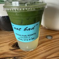 Matcha lemonade  at BREW Five Points in Jacksonville