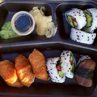 tofu, mushroom & veggie rolls at Helens Sushi in Stockholm