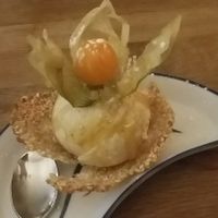 Accompanying dessert at Helens Sushi in Stockholm