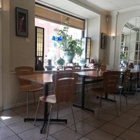 Inside of the restaurant at Helens Sushi in Stockholm