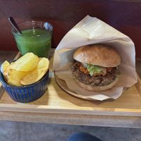 Set meal, 1700¥  at EL VEGAN BURGER in Tokyo