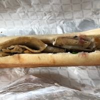 Hot Panini Sandwich “Leftover Thanksgiving Deliciousness” at The Herbivorous Butcher in Minneapolis