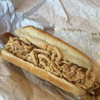 Sriracha brat  at The Herbivorous Butcher in Minneapolis