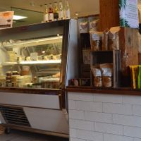 Vegan cheese case at The Herbivorous Butcher in Minneapolis