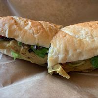 Turkey and dill havarti sandwich  at The Herbivorous Butcher in Minneapolis