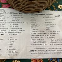   at Garlic 1922 Restaurant in Chang Wat Krabi