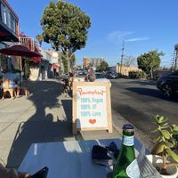 Outdoor dining is nice and spacious at Powerplant Superfood Cafe in Los Angeles
