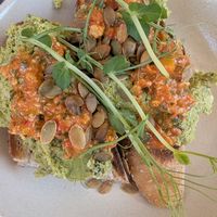 A-faux-cado toast at Satellite Coffee in Morzine