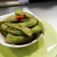 Black Pepper Edamame Beans at Shuiwen in Taipei
