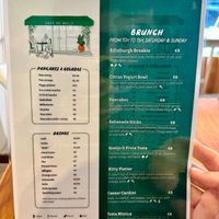 Weekend brunch menu at Casa da Mully in Lisbon