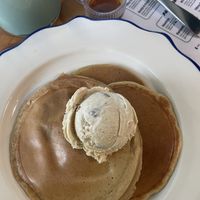 Pancakes w apple pie ice creamm  at Casa da Mully in Lisbon