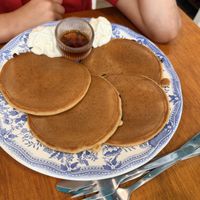 Chocolate chip pancakes   at Casa da Mully in Lisbon