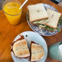 Home made lemonade, Bifana and Turkey Sandwich  at Casa da Mully in Lisbon
