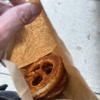 Traditional pretzel!!!  at Swiss Bakery in Vancouver