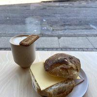 Vegan BMO and Biscoff coffeee  at Pontes in Copenhagen