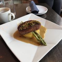 Chunk with mashed potatoess  at Alice & Friends in Oak Park in Oak Park
