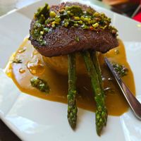 Potato's and steak at Alice & Friends in Oak Park in Oak Park