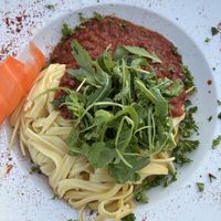 Linsenbolognese  at Restaurant Hotel Strandburg in Niedersachsen