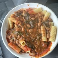Rigatoni with marinara and greens&beans  at Bellini’s Counter in Albany