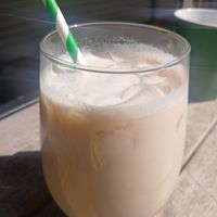 Oat.chai latte at Cafe HaHa's in Adamstown