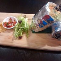 giant vegan burrito  at Sand Pebbles Lounge in Beijing