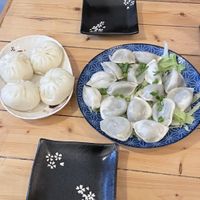 Steamed buns and steamed dumplings   at Uncle Wang Dumplings in The Hague