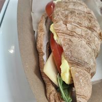 Seitan mayo vegan cheese croissant at Kitsune Athens Bistrot in Athens