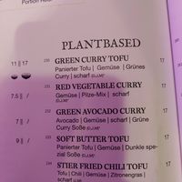 Menu at SAKIMO München in Bayern