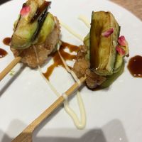Fried rice skewers   at Nishiki Market Alley by MOON and BACK in Kyoto
