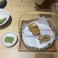 Corn tempura   at Nishiki Market Alley by MOON and BACK in Kyoto