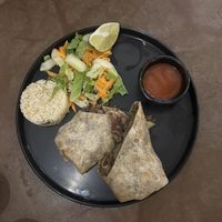 burrito de rajas con champiniones  at Las Campanas in Jalisco