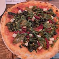Vegan Pizza - with tofu and pesto at Restaurant Buongiorno St. Peter Ording in Schleswig-holstein