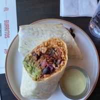 3 C’s burrito with chorizo seitan  at La Margarita Fletcher Place in Indianapolis