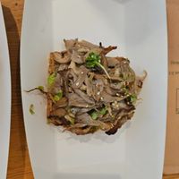 Umami Mushroom Vegan Open Sandwich
Avocado mash topped with portobello and oyster mushroom, toasted sesame seeds and lemon zest served on seeded stoneground bread. at Nomad Bread & Coffee in Lefkosia