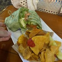 Buffalo chickn wrap  at The Surfinista Cafe in Cocoa Beach