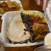 Curry chickn wrap  at The Surfinista Cafe in Cocoa Beach