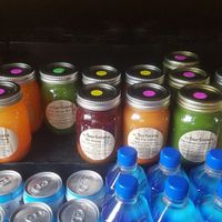 cold pressed juices at The Surfinista Cafe in Cocoa Beach