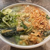 Asian chicken noodle soup made vegan   at Diane's Place in Minneapolis