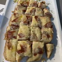 Tosta con queso vegano y sin jamón  at Vegan Rock in Sevilla