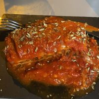 Lasagna next level at Vegan Rock in Sevilla