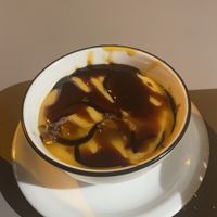 Spanish flan at Vegan Rock in Sevilla