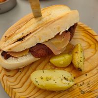 Bocadillo de jamón y seitan at Vegan Rock in Sevilla