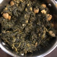 Spinach and chickpeas   at Vegan Rock in Sevilla