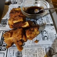 Fried tofu at Vegan Rock in Sevilla