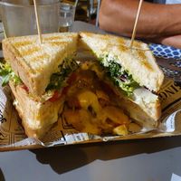 NoPrawn sandwich at Vegan Rock in Sevilla