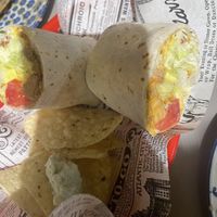 Jackfruit burrito  at Vegan Rock in Sevilla
