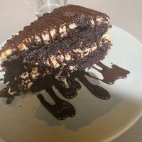Chocolate and hazelnut cake   at Vegan Rock in Sevilla