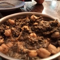 Chickpea with spinach at Vegan Rock in Sevilla