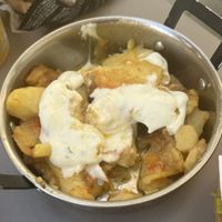 Patatas alioli  at Vegan Rock in Sevilla